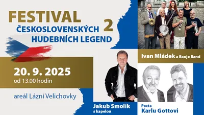 2.ročník Festival československých legend 20.9.2025